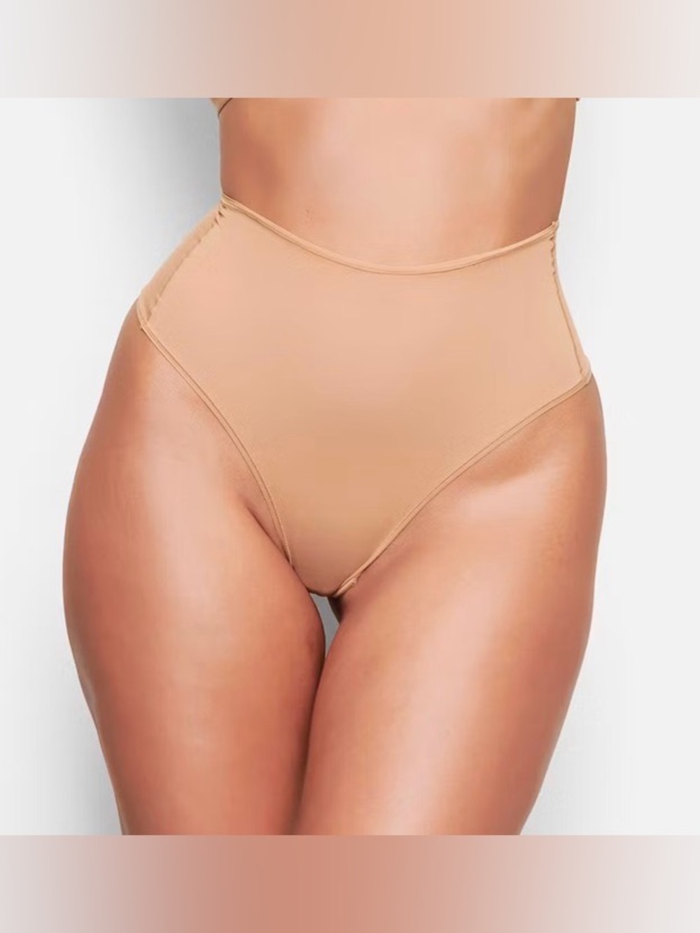 NWT SKIMS Fits Everybody High Waisted Thong Color Ochre Tan - Size XS